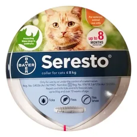 Seresto Collar for Cats 0-8KG ORANGE