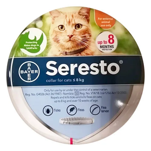 Seresto Collar for Cats 0-8KG ORANGE