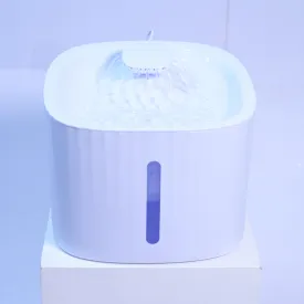 Skatrs Water Fountain with Adapter for Dogs and Cats (White)