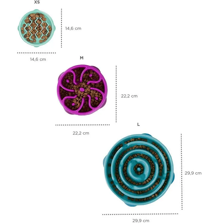 Slo Bowl Fun Feeder Large, Turquoise