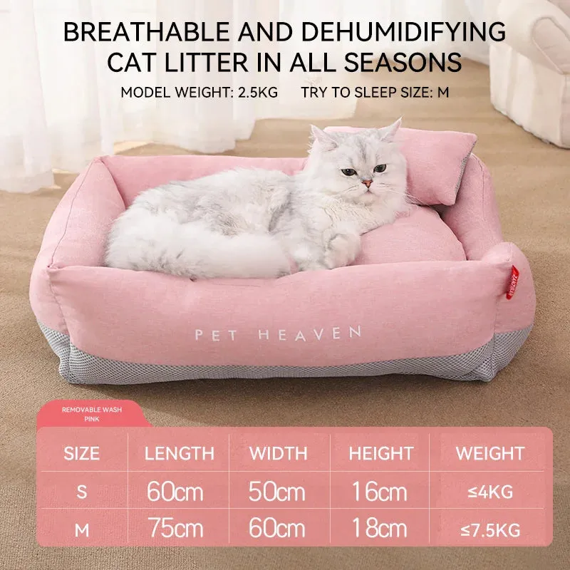 Soft Cat Bed Mats - Breathable Pet Pads for Blissful Sleep