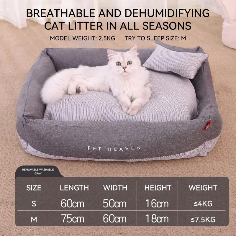 Soft Cat Bed Mats - Breathable Pet Pads for Blissful Sleep