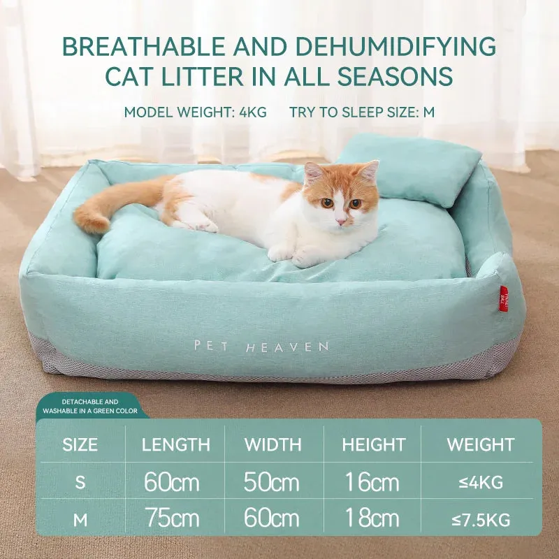 Soft Cat Bed Mats - Breathable Pet Pads for Blissful Sleep