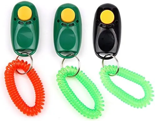 Super Quality I-Click Clicker Multi-Position Dog Training System- Newest Generation- Great Behavioral Tool For the Sound Sensitive Pet GL050