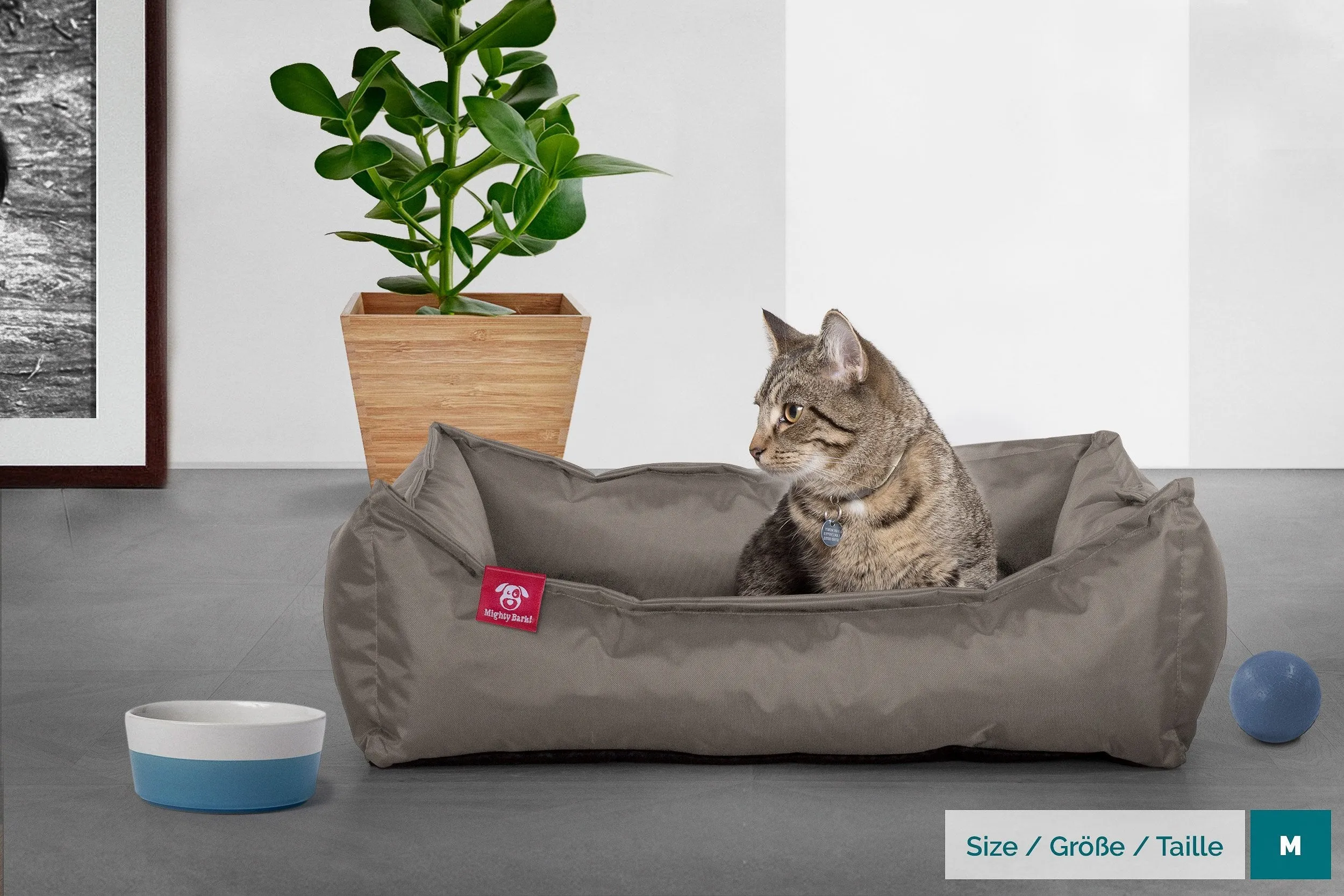 The Cat Bed - Memory Foam Cat Bed - Waterproof Grey