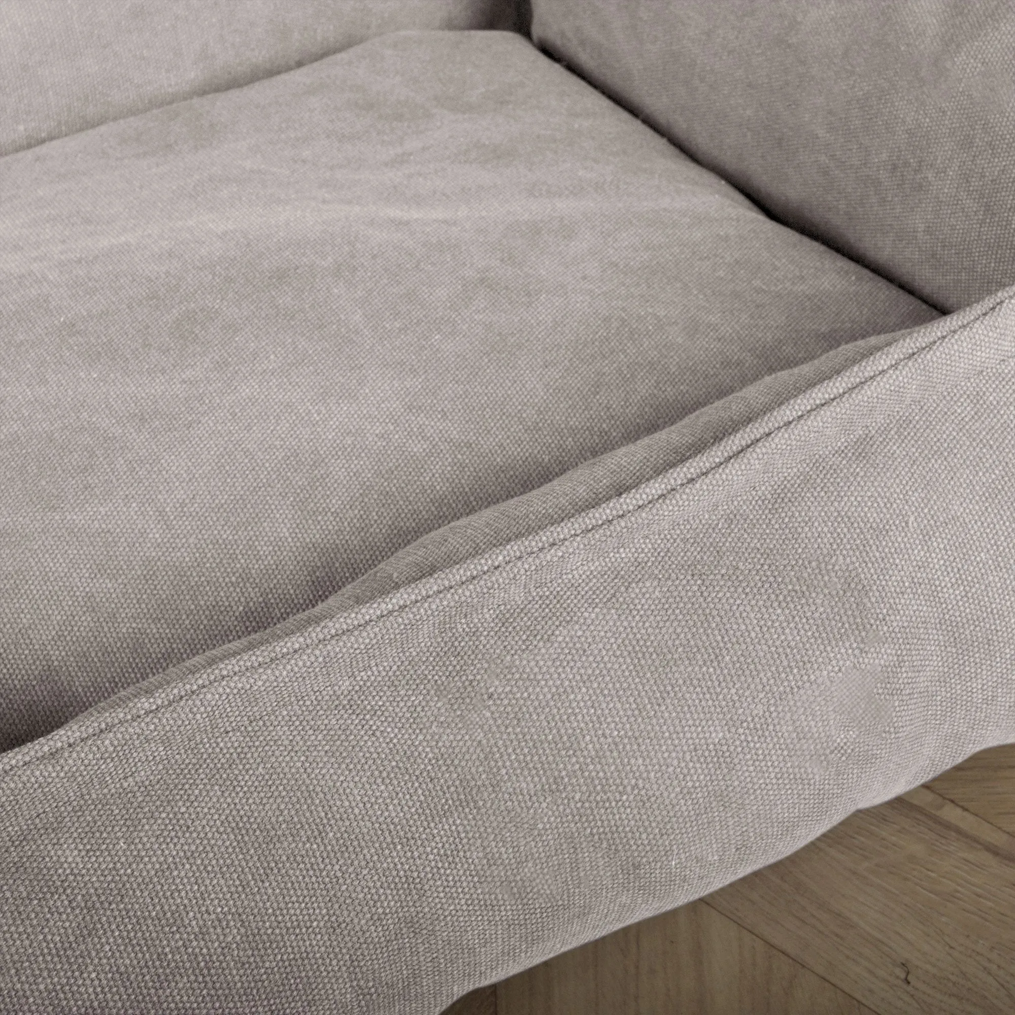 The Sofa - Orthopedic Memory Foam Sofa Dog Bed - Stonewashed Denim Pewter