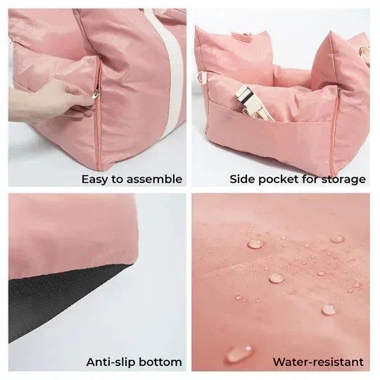 Waterproof Dog Car Seat Cover with Cushion