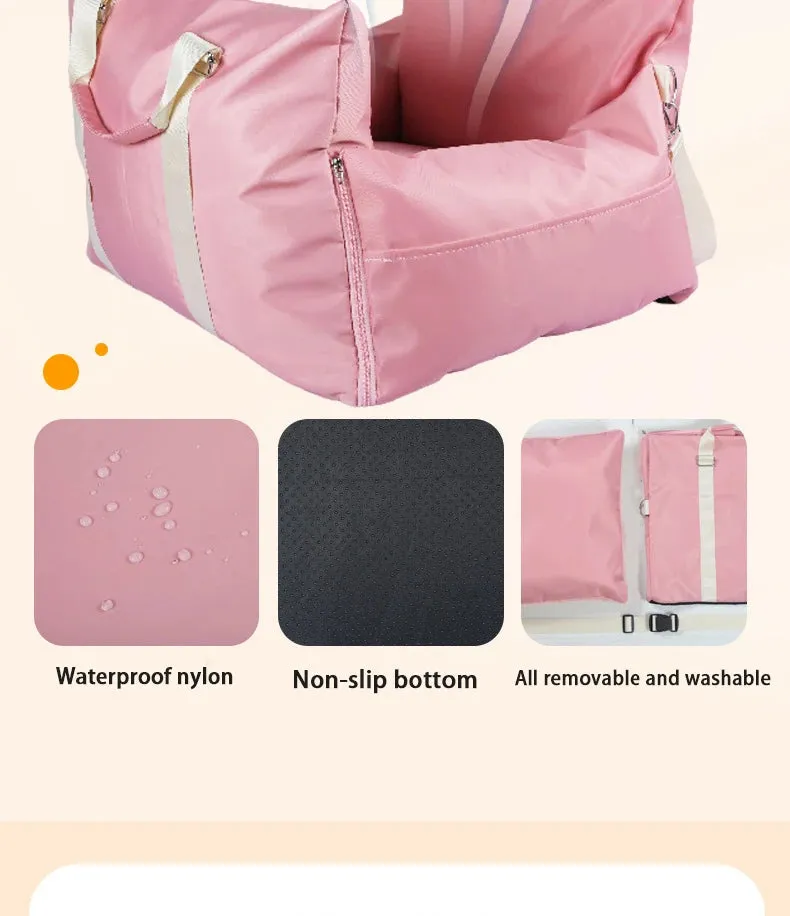 Waterproof Dog Car Seat Cover with Cushion
