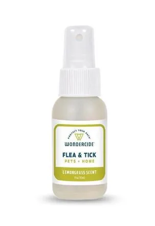 Wondercide Lemongrass Flea & Tick Spray for Pets   Home with Natural Essential Oils